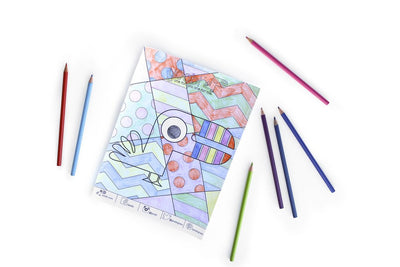 Color By Criss Cross Activity Sheet