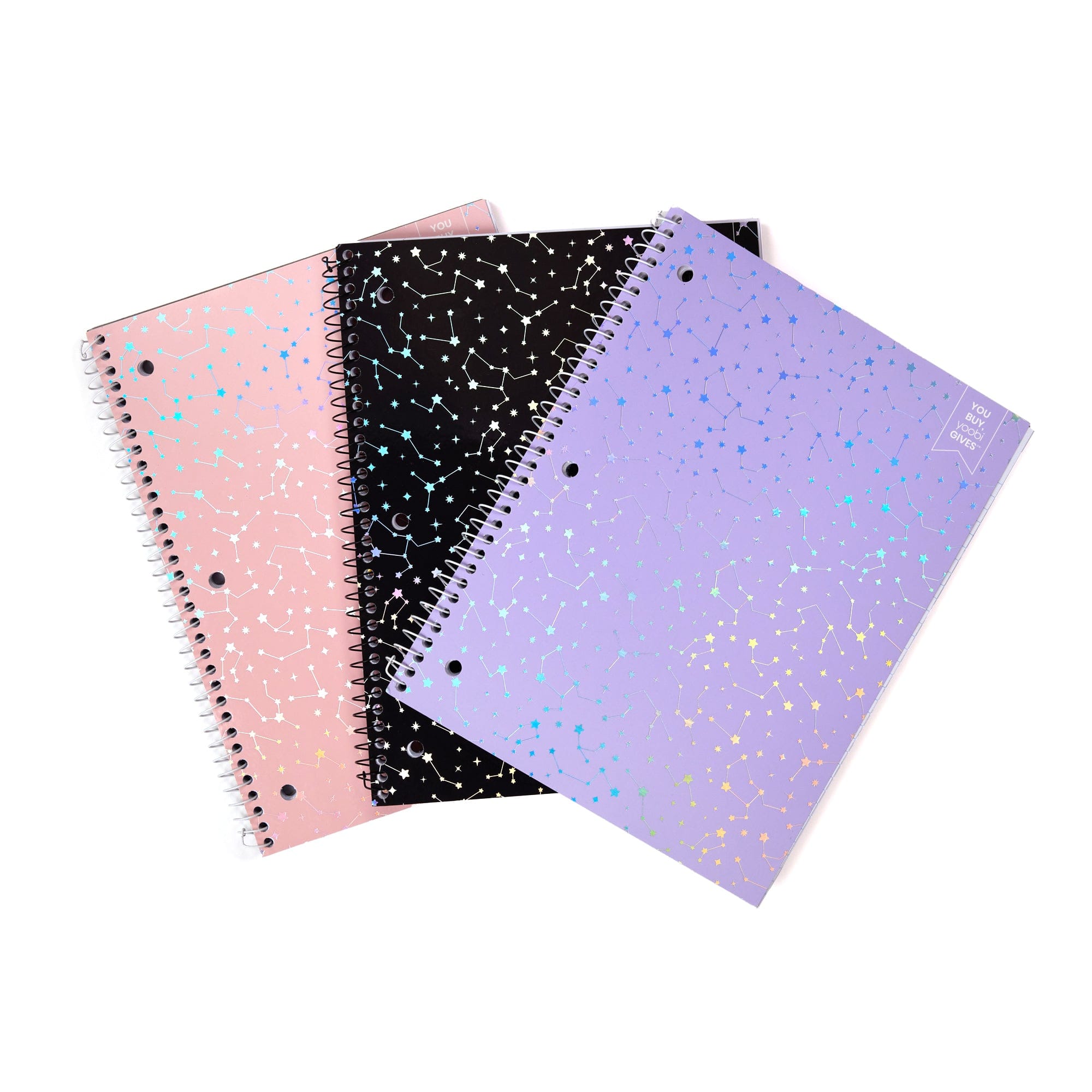 BUNDLE Yoobi Glitter Pocket Journal Notebook + Yoobi Scented 6