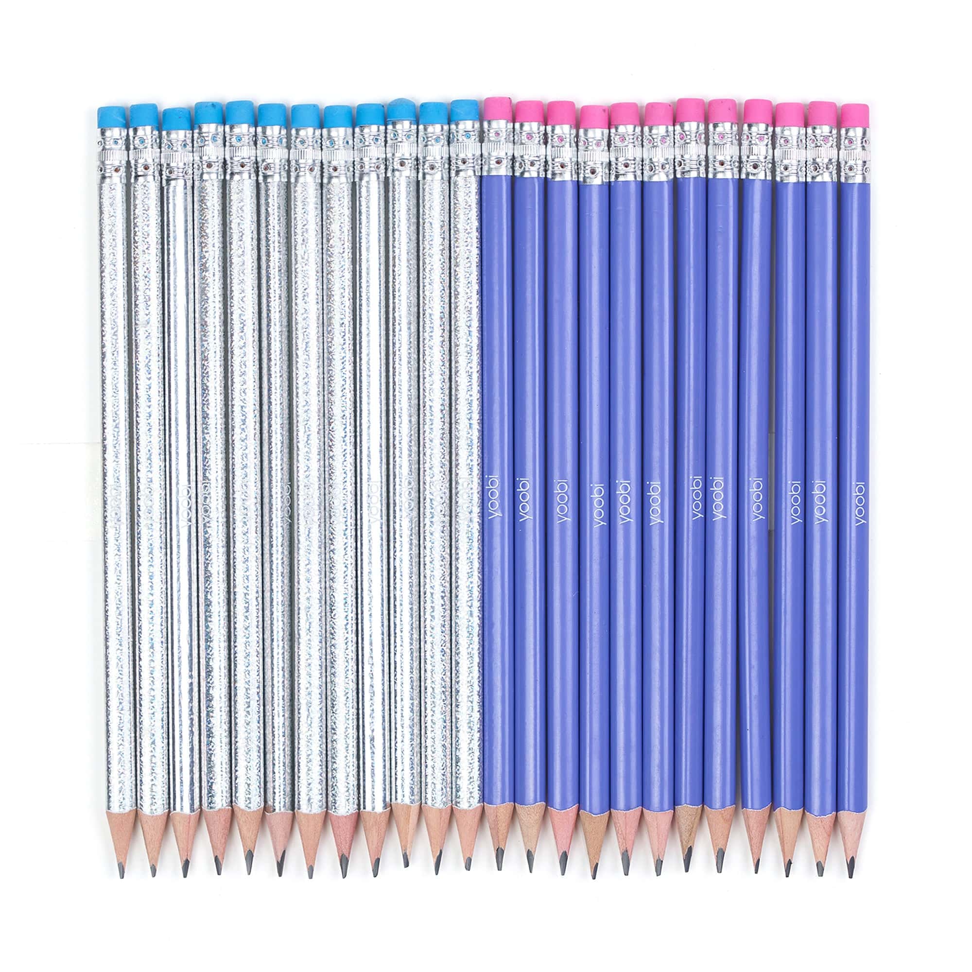 Yoobi #2 Pencils - Pre-Sharpened Pencils in Cute Pastel Colors - Pink,  Lavender, Yellow, Mint Green, Baby Blue & Peach - Fun School & Office  Supplies