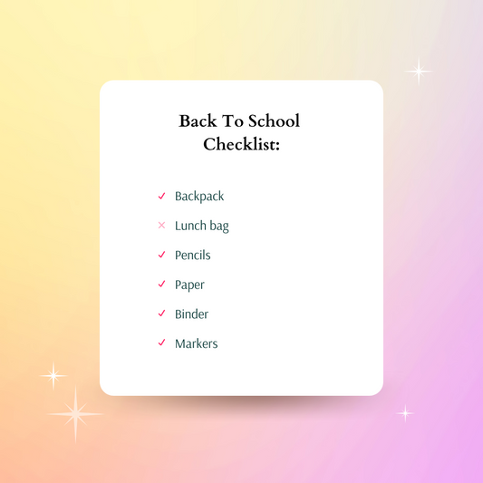 Back-to-School Checklists!