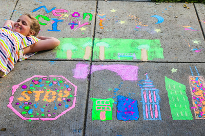 How to Create Your Own Chalk Sidewalk Mural