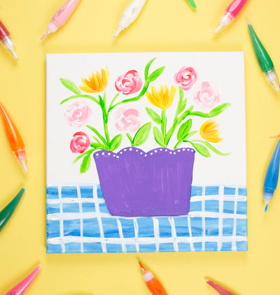 Yoobi Mini Masters Painting 101: Brushstrokes Bouquet for Mother's Day!