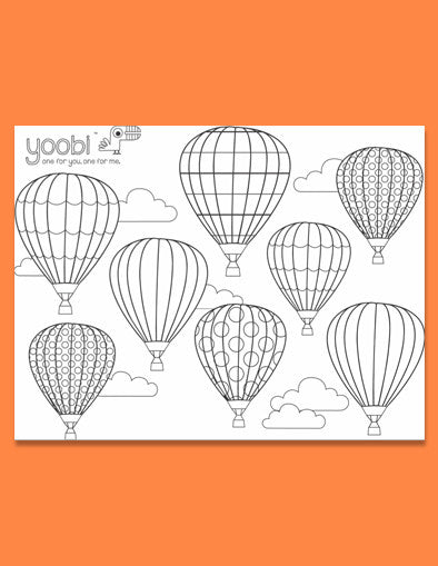 Up In the Air Adult Coloring Sheet – Yoobi