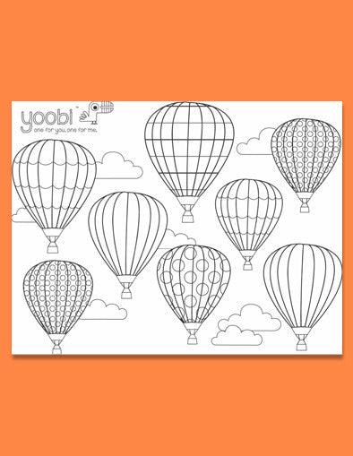 Up In the Air Adult Coloring Sheet