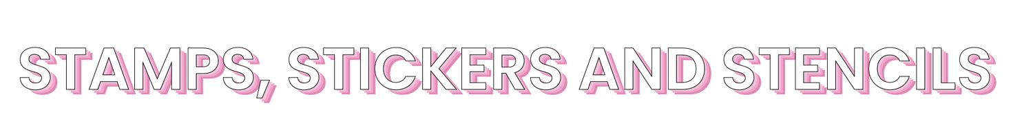 stamps, stickers and stencils