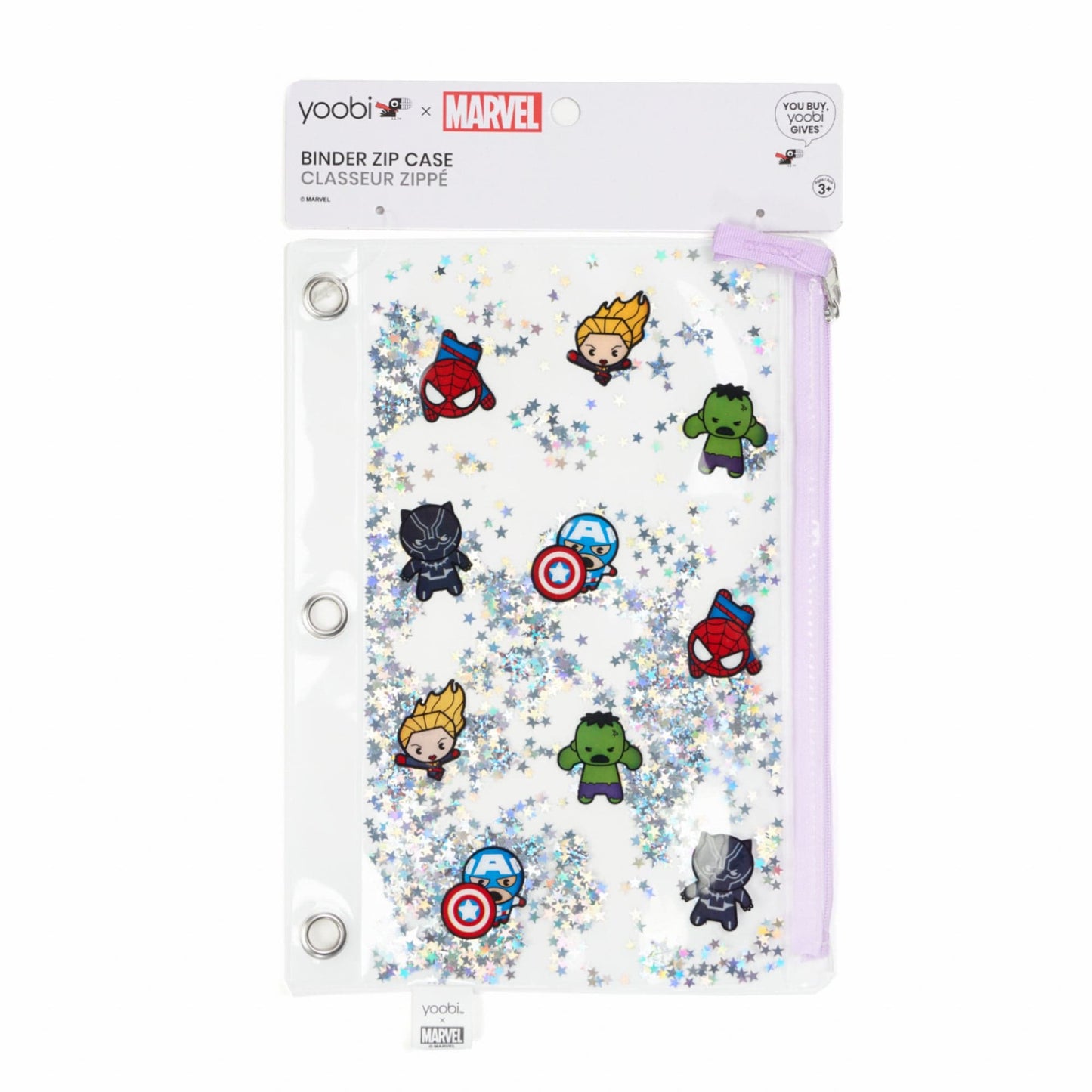 Yoobi x Marvel Avengers Kawaii Binder Pencil Case