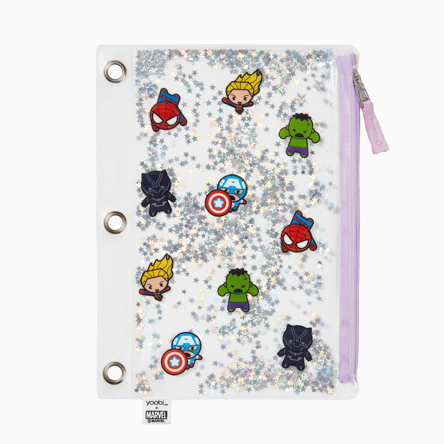 Yoobi x Marvel Avengers Kawaii Binder Pencil Case