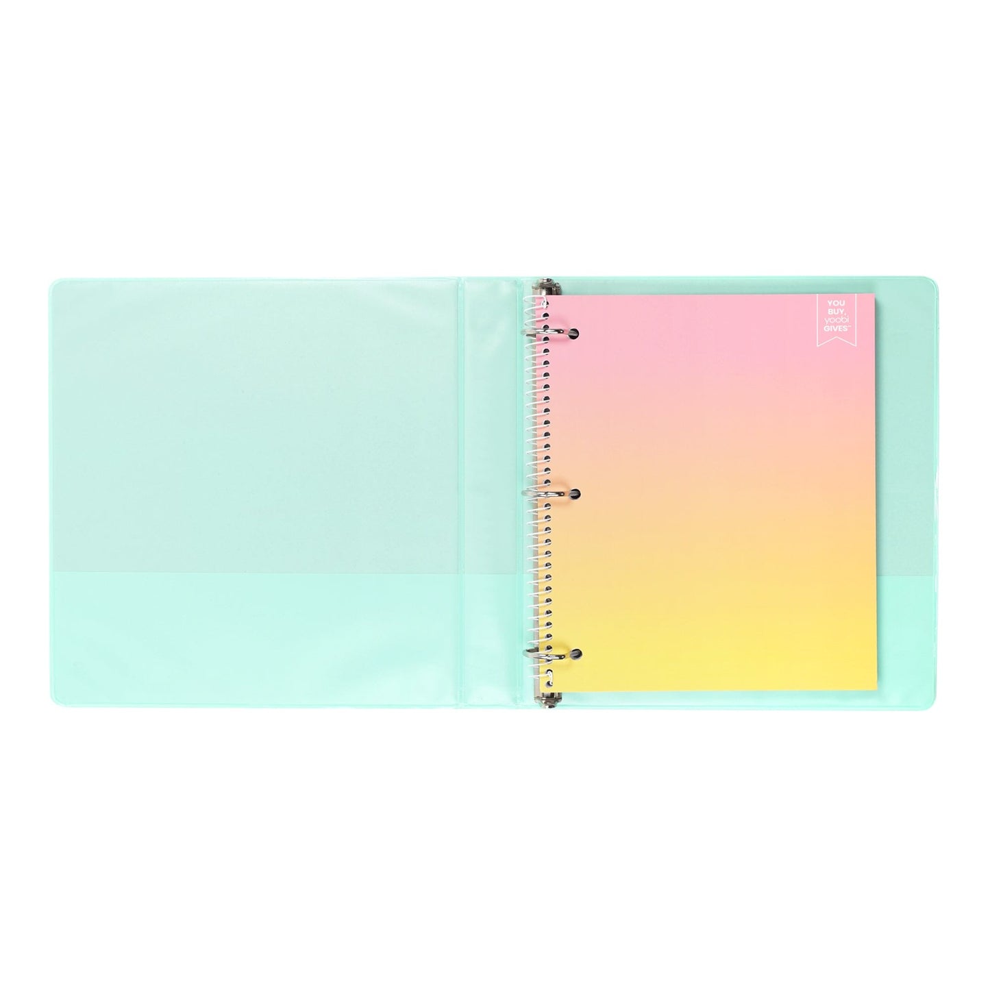 Yoobi 1 Inch Binder Set - Bright Multicolor Variety