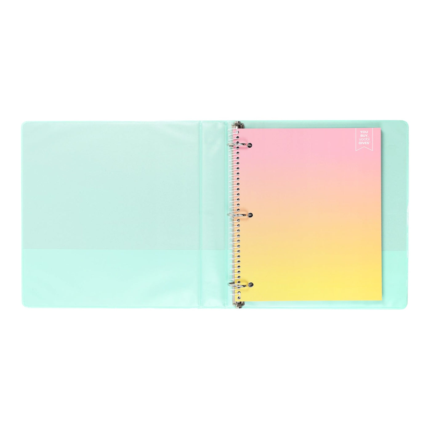 Yoobi 1 Inch Binder Set - Bright Multicolor Variety