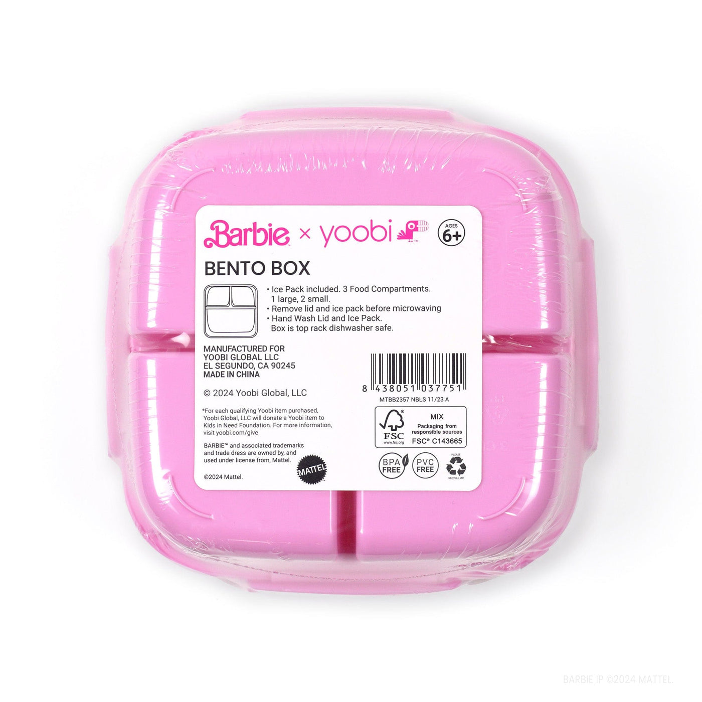 Yoobi – Barbie Bento Box and Ice Pack