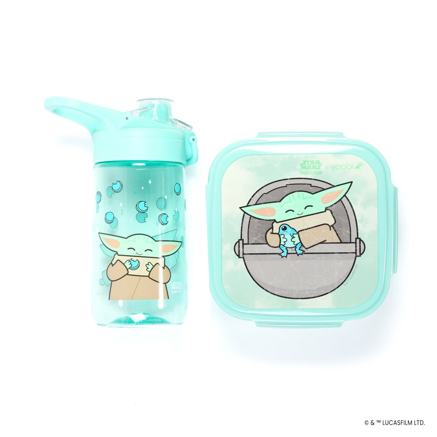 Yoobi – Grogu Mealtime Set Water Bottle and Bento Box with Ice Pack