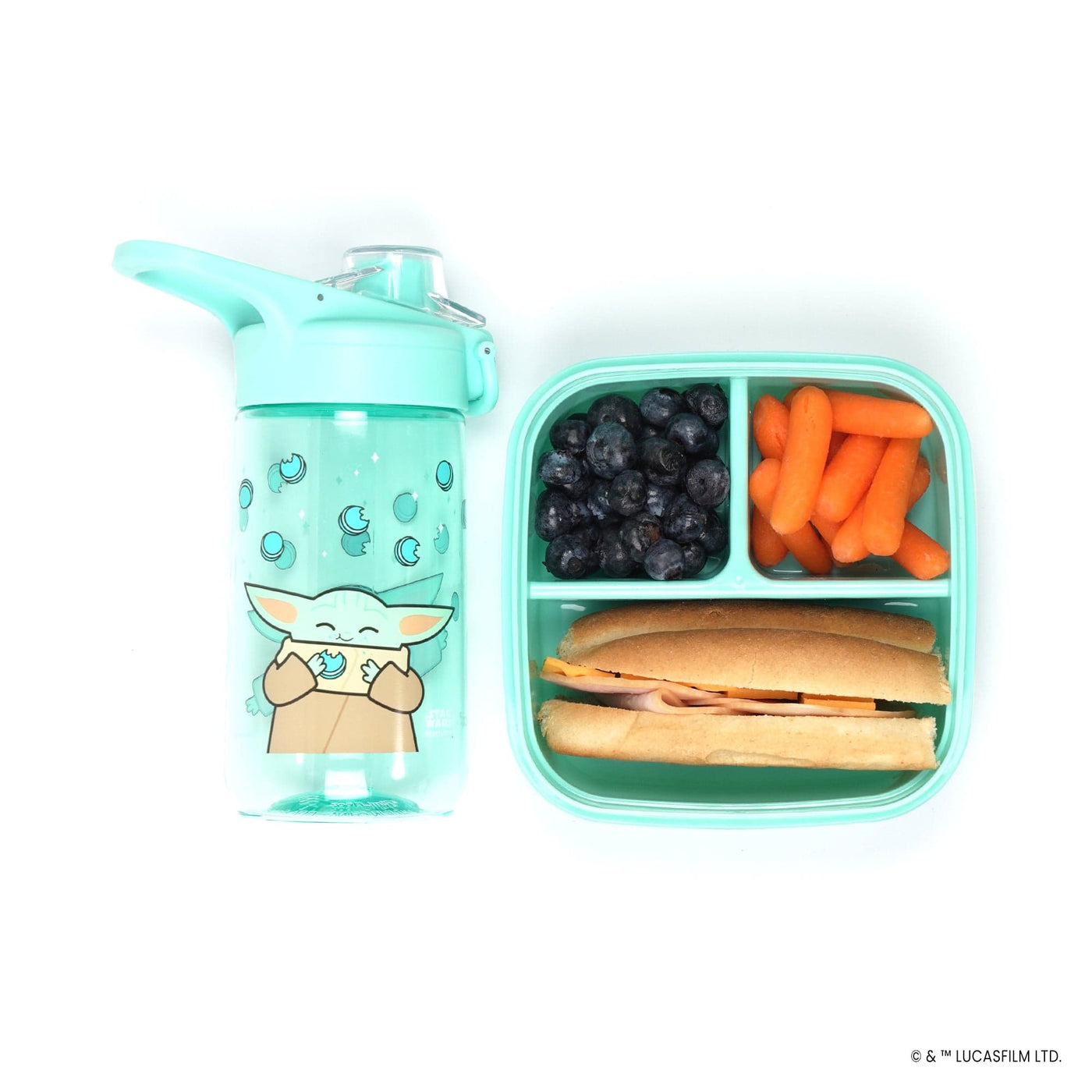 Yoobi – Grogu Mealtime Set Water Bottle and Bento Box with Ice Pack