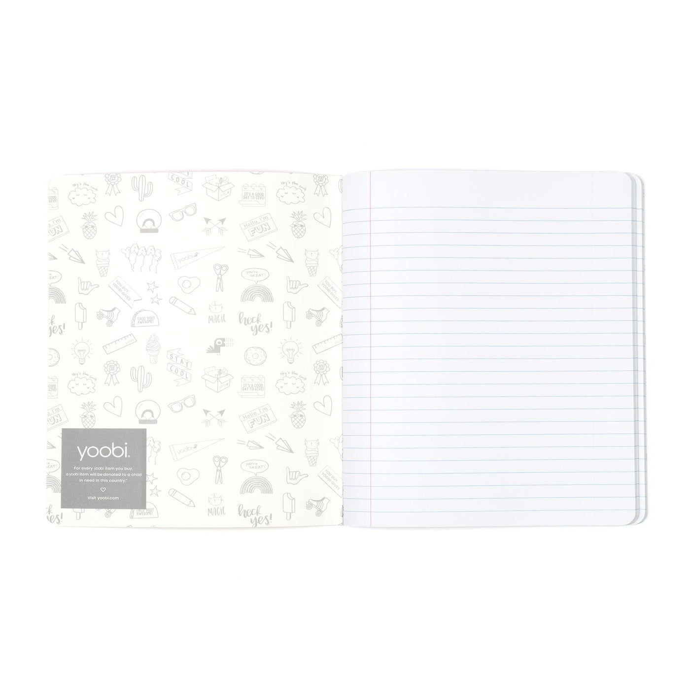 Yoobi Bright Multicolor 3pk Composition Notebooks