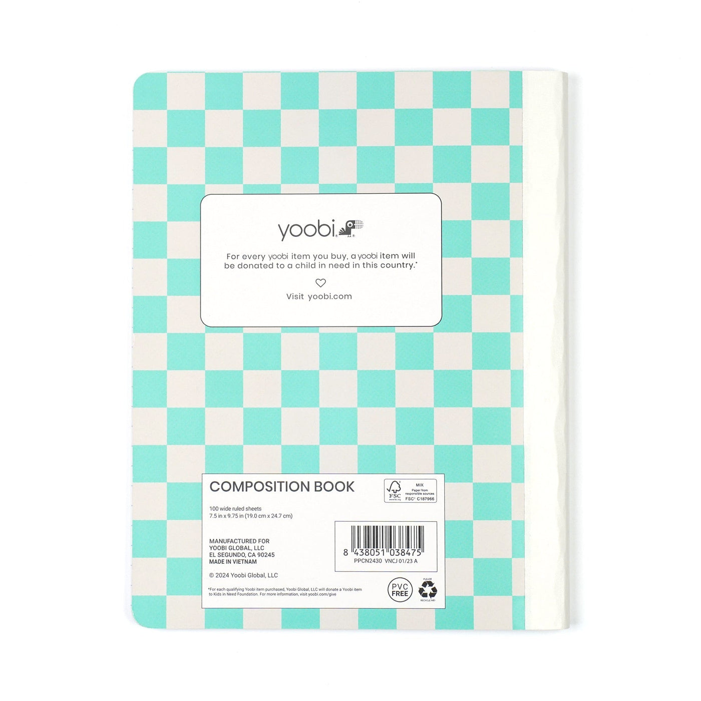 Yoobi Bright Multicolor 3pk Composition Notebooks