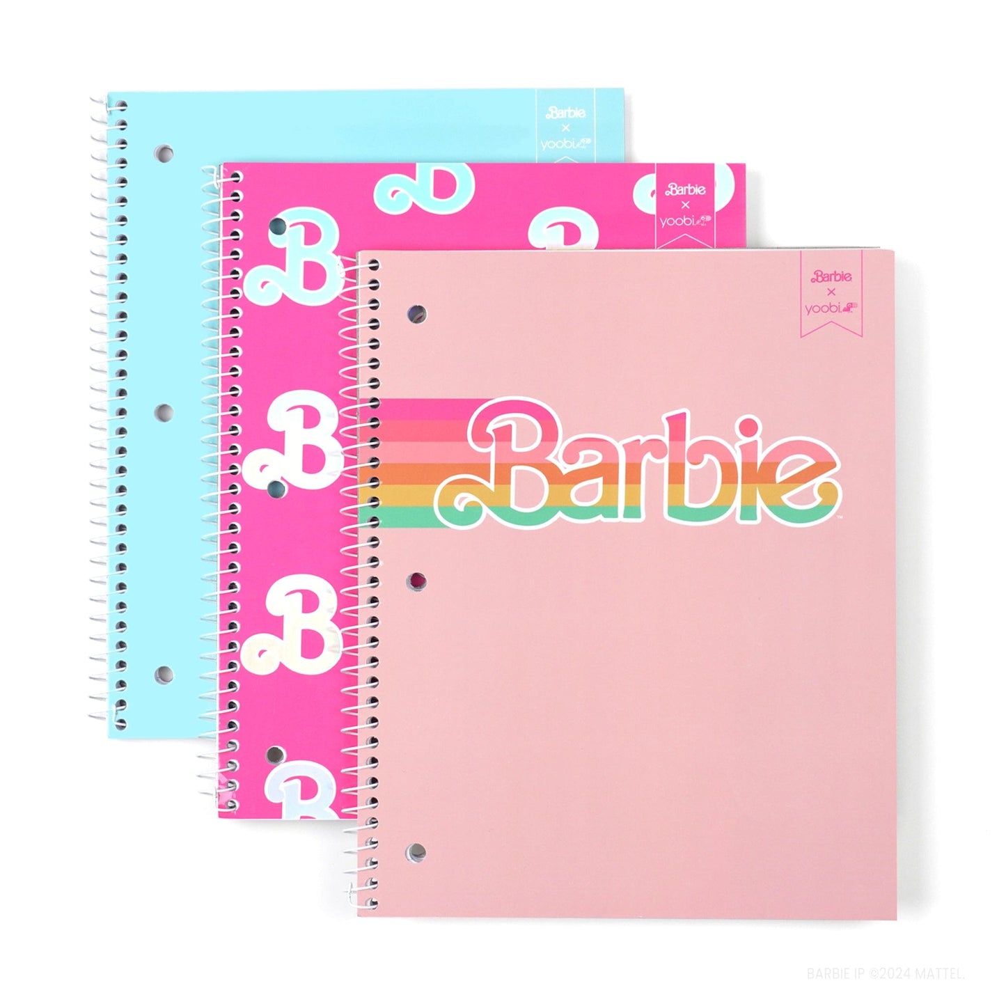 Yoobi - Barbie 3pk Notebooks