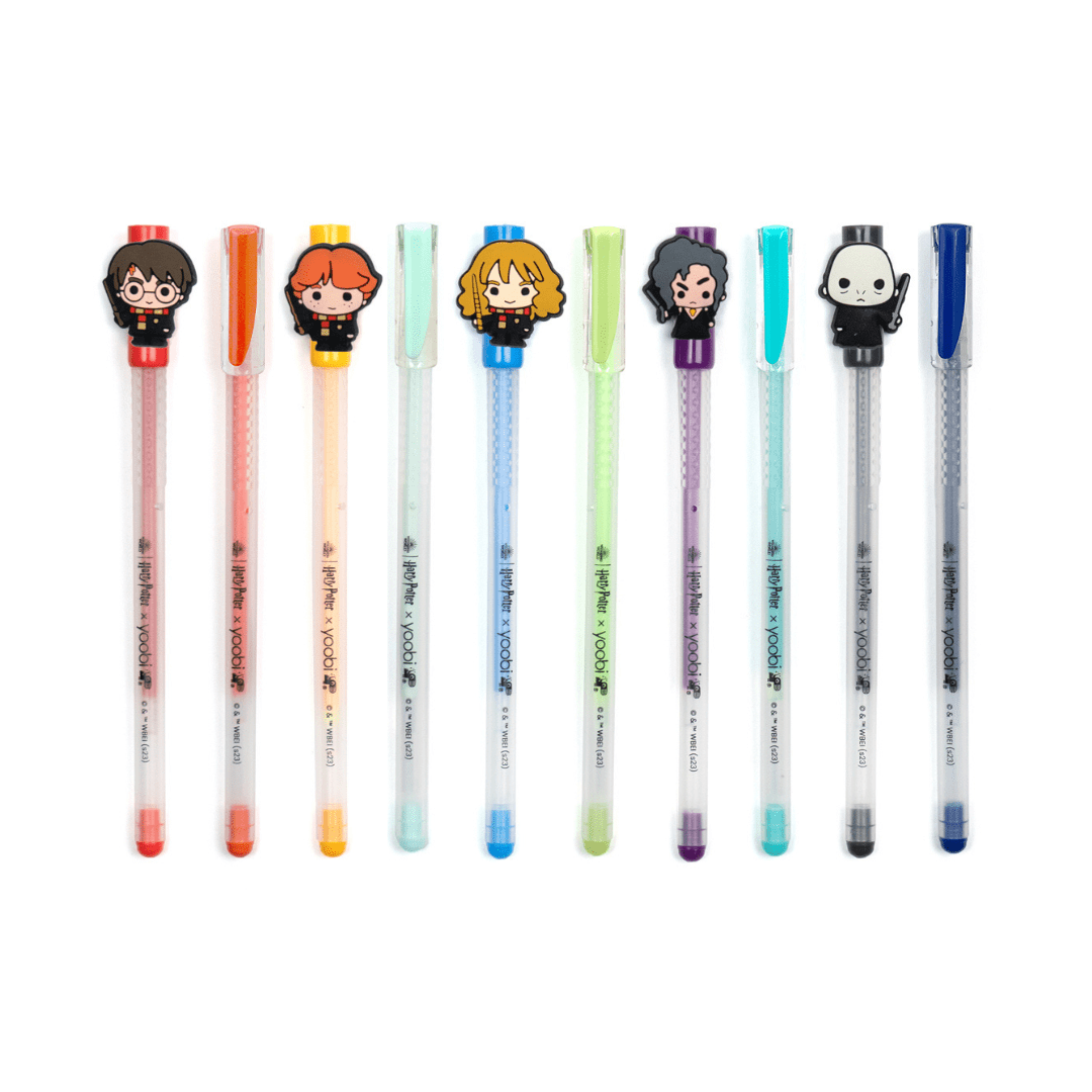 Yoobi x Harry Potter Gel Pens with Charms, 10 Pack