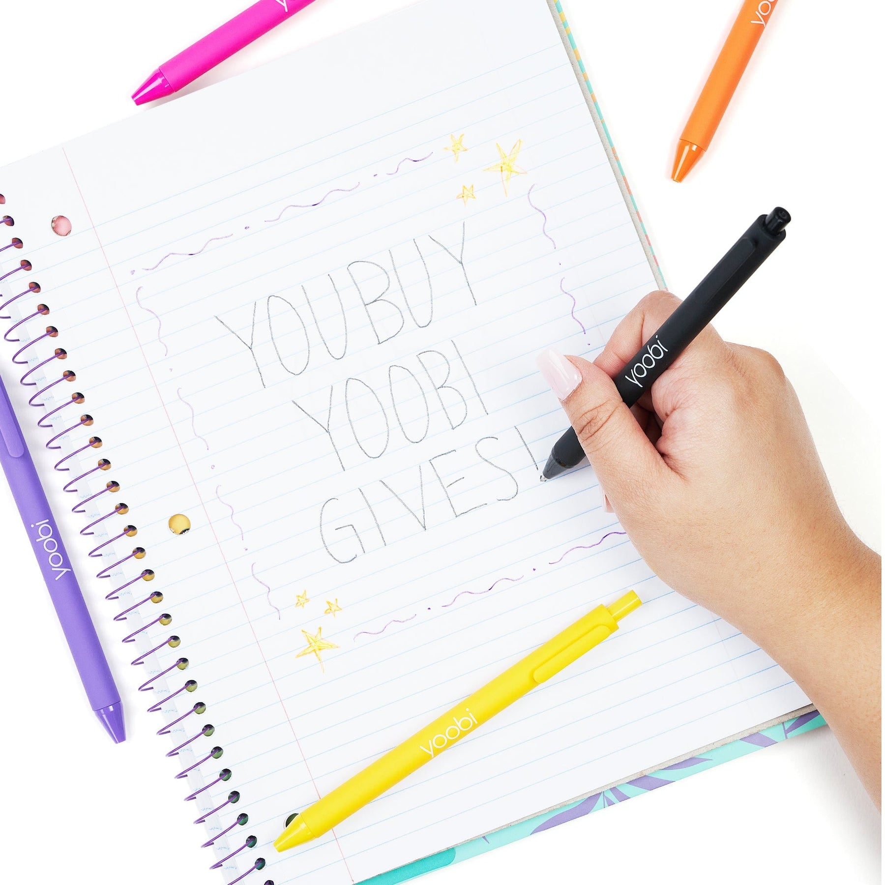 Yoobi Gel Pens Multi Color 24 Pack New.