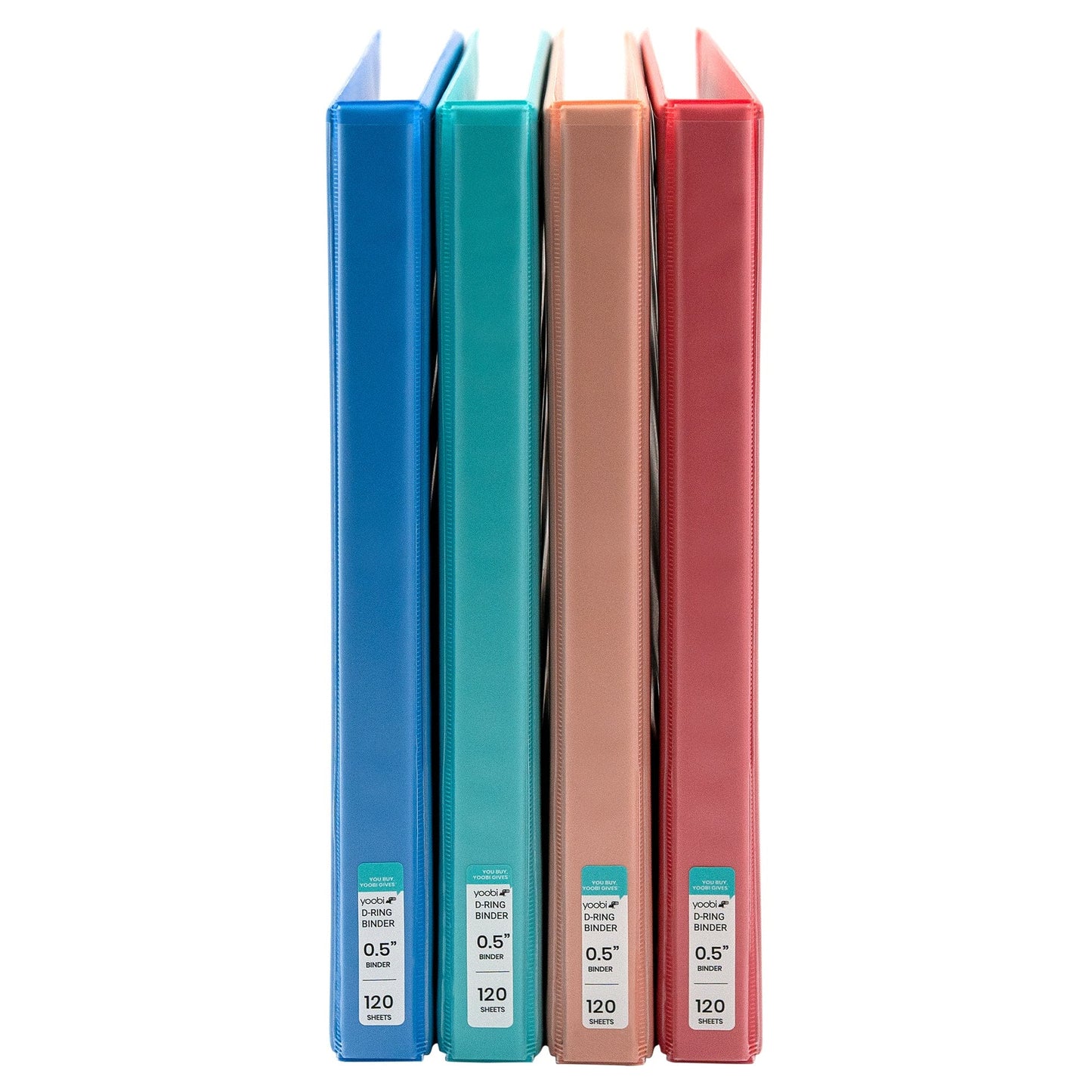 Yoobi 1/2 Inch Binder & 8-Tab Divider Set