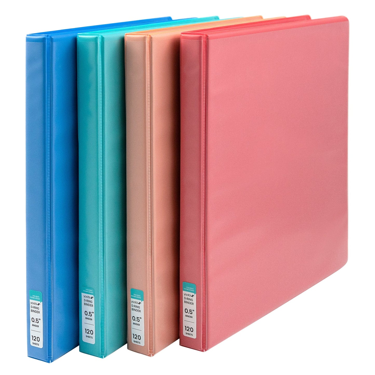 Yoobi 1/2 Inch Binder & 8-Tab Divider Set