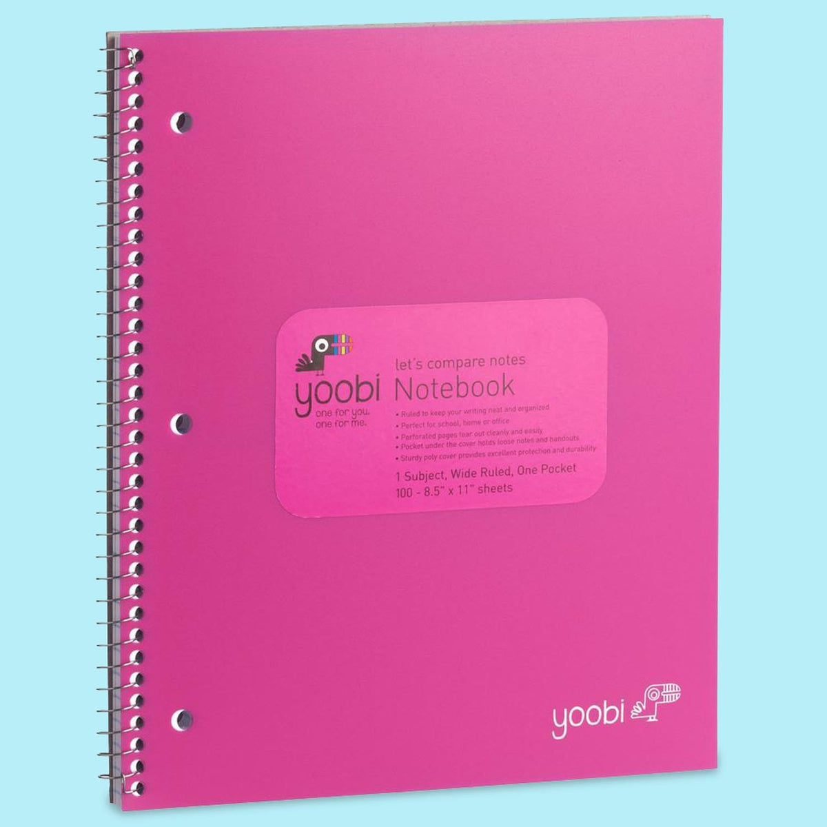 Yo Notebook Spiral Notebook, 6 Pack – Yoobi