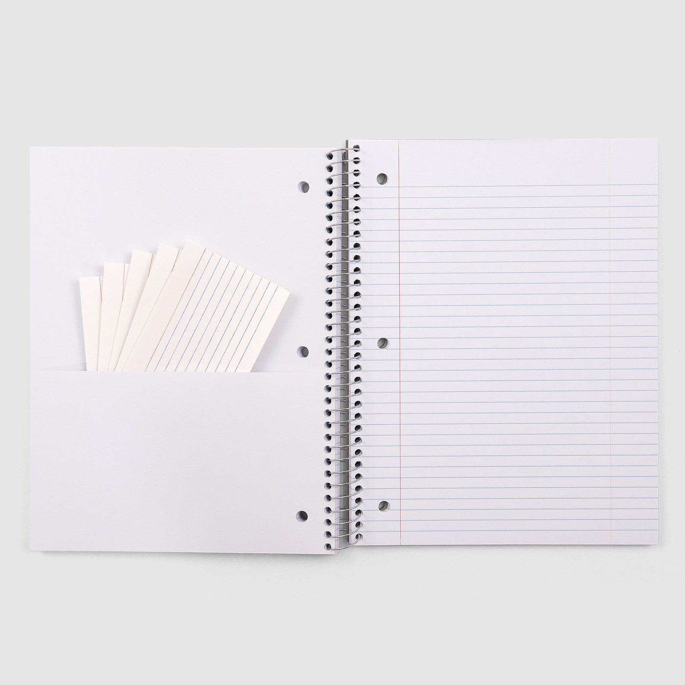 spiral notebook with pouch