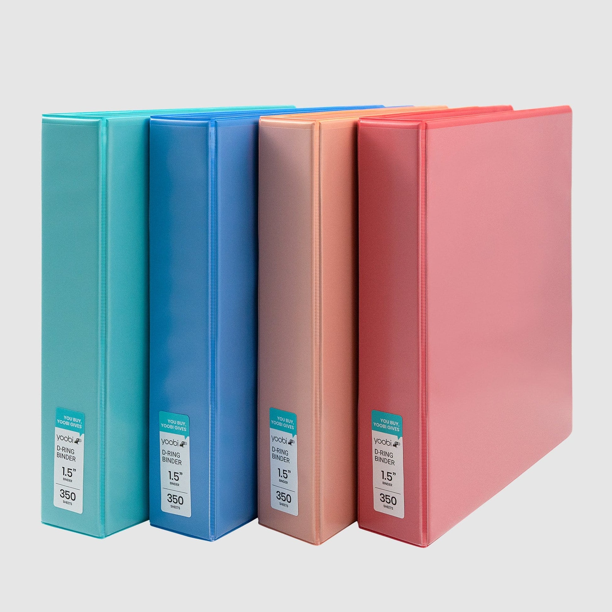 Yoobi 4 Pk 1.5 Inch Binder