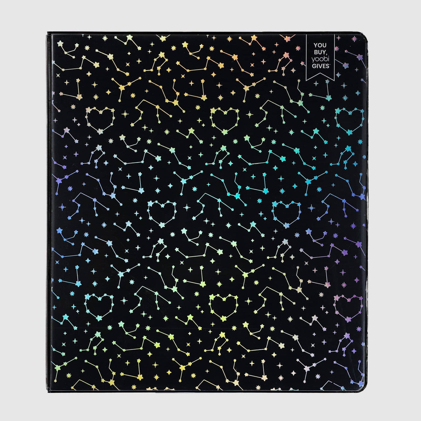 holographic constellation 1-inch binder