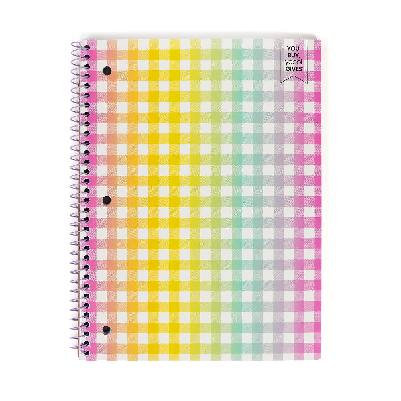  Yoobi College-Ruled Spiral Notebooks with Pencil