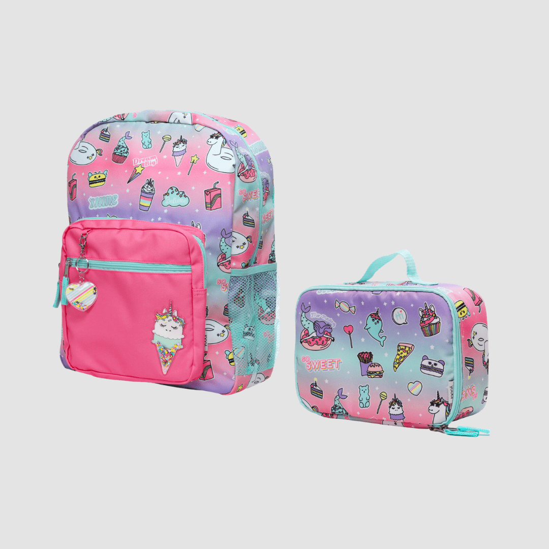 sweet dreams backpack and lunch bag set