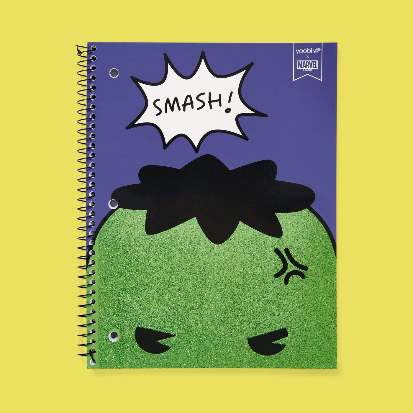 Hulk one subject spiral notebook with 3-hole punch